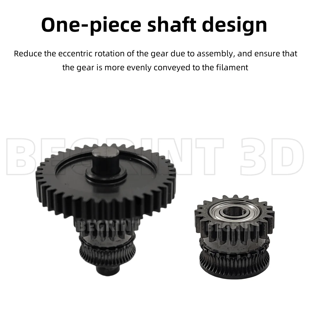 For Kobra3 Combo Extruder Nano Coated Gear Kit Hardened Steel Higher Precision One-piece Gear kit for Anycubic Kobra 3