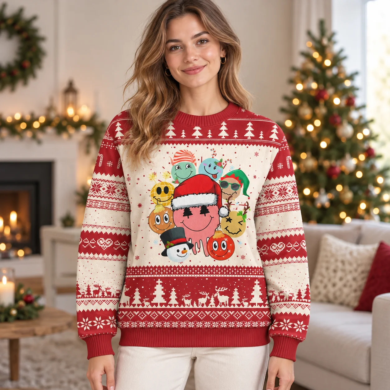 Winter Snowman Prints Bring Festive Cheer to Sweaters An Ugly Christmas Sweater for Holiday Parties and Seasonal Outfits