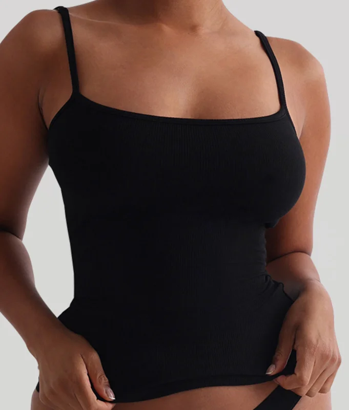 Tank Tops Woman O-Neck Solid Color Sports Yoga Suit Vest Summer Casual Tight Fit Solid Color Backless Camisole Top Daily Vest - Image 6