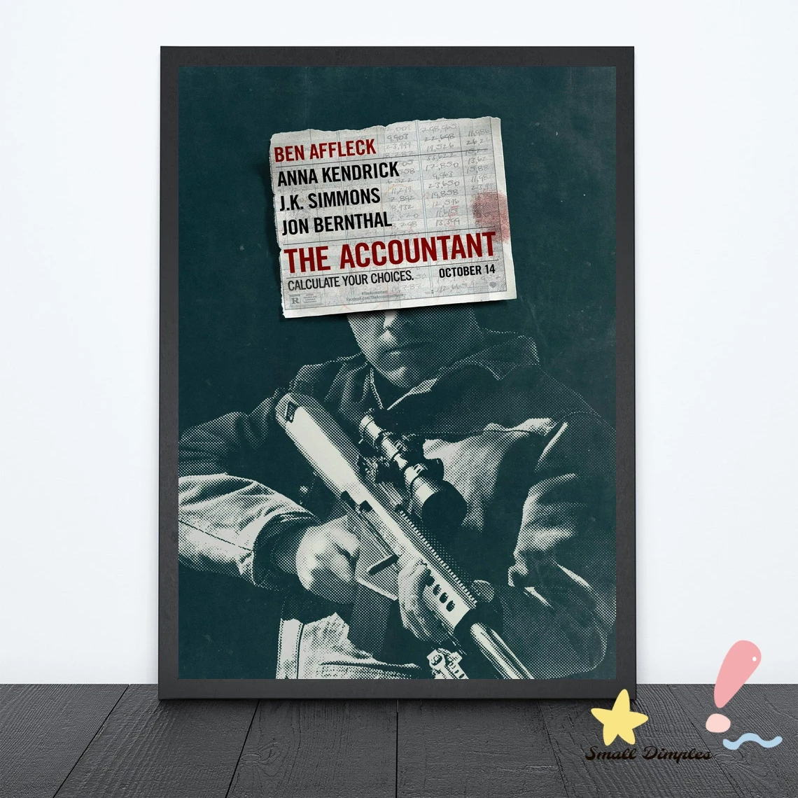 The Accountant Movie Poster Canvas Art Print Home Decoration Wall Painting ( No Frame )