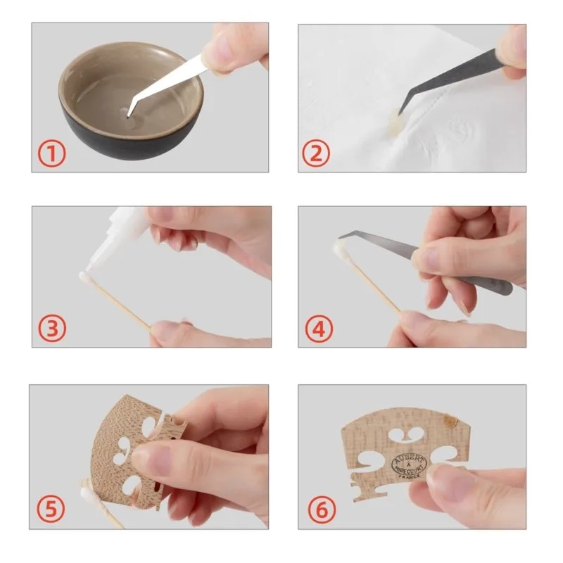 Flash Deal-E String Violin Bridge Cello String Bridges 50Pcs Parchment Protector Sheepskin Protection Pad Violin Accessories