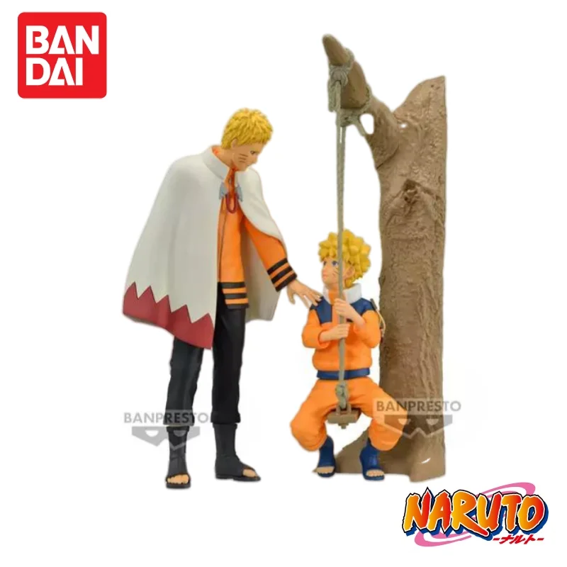 En Stock Original Bandai Shippuden Uzumaki Naruto Young Hokage modelo muñeca estatuilla 20 aniversario figura de acción decoración juguete para regalo