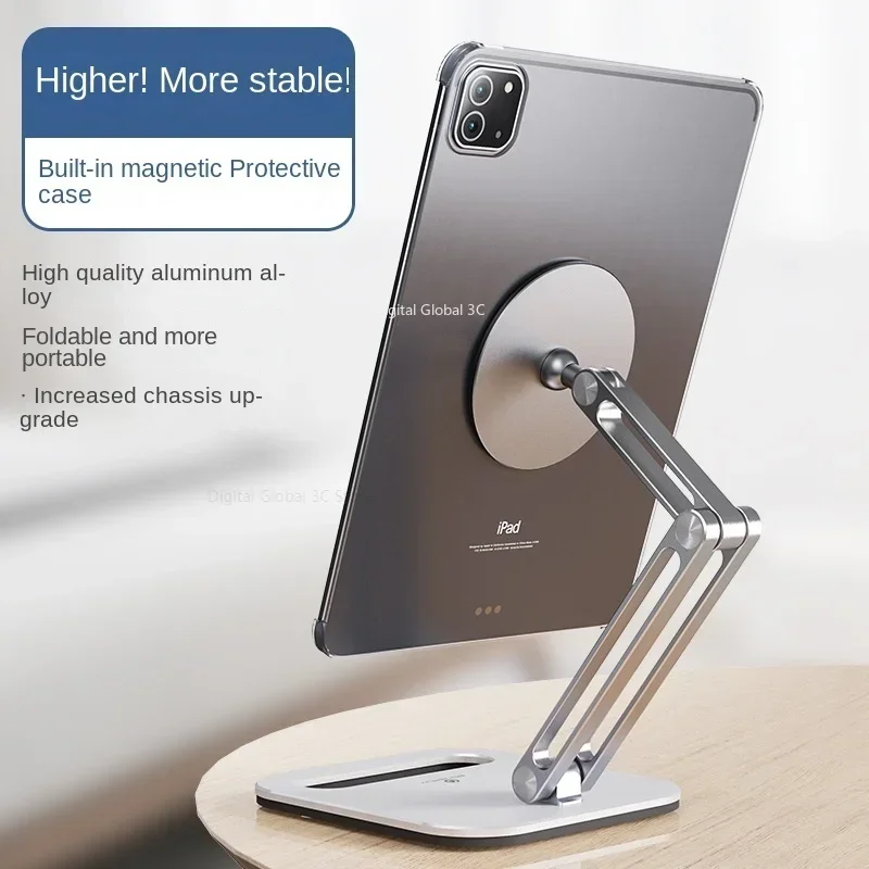 Metalowy magnetyczny uchwyt na Tablet do stojaka na biurko Suporte dla Ipad Pro Xiaomi Samsung Huawei Apple Tablet akcesoria