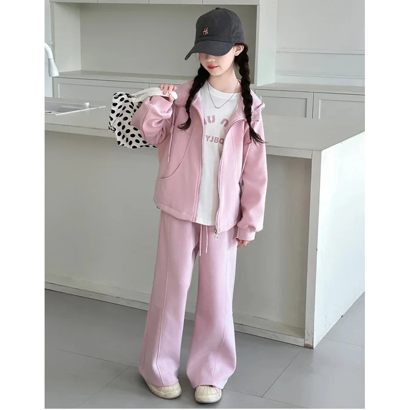 

2025Girls' Spring and Autumn New Fashionable High-Quality Two-Piece Set