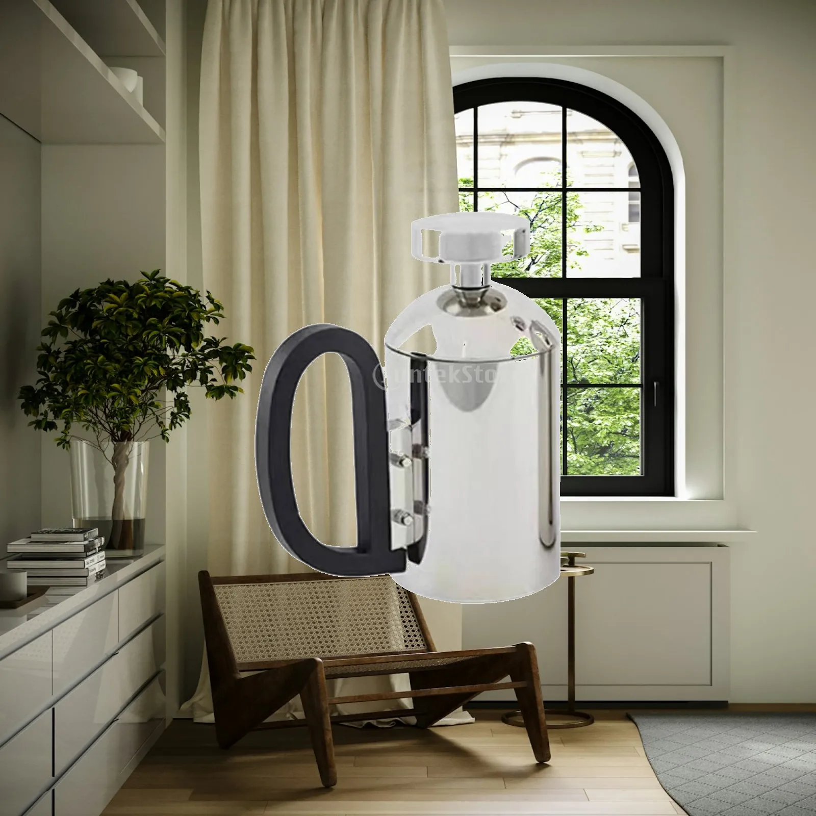 Contemporary Stainless Steel Kettle for Boiling Water with Precision Pouring Spout and Smooth Finish for Kitchen Use