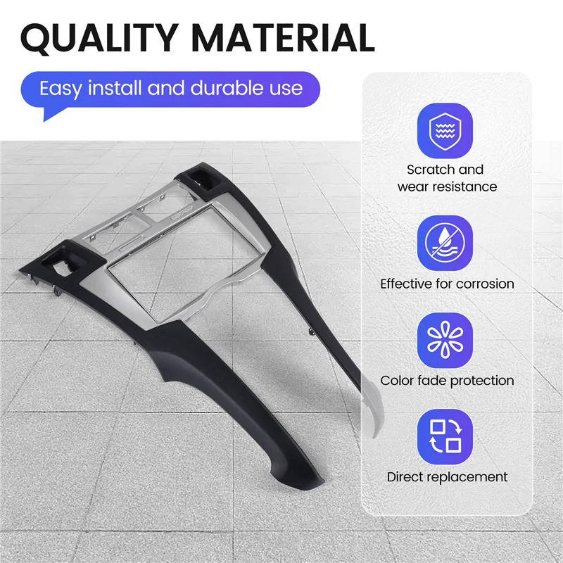 

Portable 2 Din Car Stereo Frame Trim Kit Of Dashboard For 2005-2011 Toyota Yaris Vitz Platz DVD Player Installation Bezel