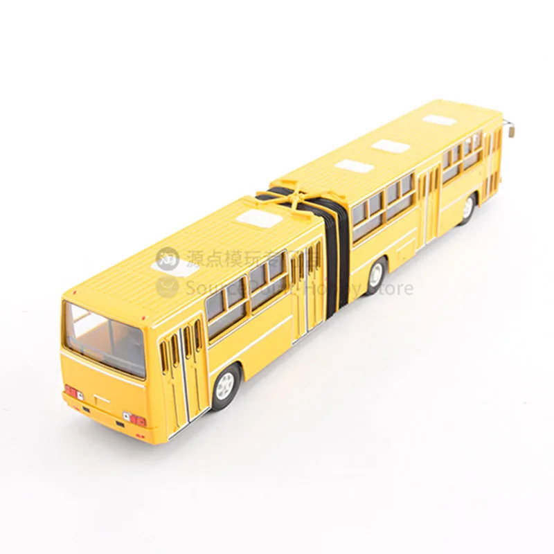 1:43 Scale Diecast Alloy Ikarus-280.33 Hungarian Articulated City Bus Toys Cars Model Classic Adult Souvenir Gift Static Display