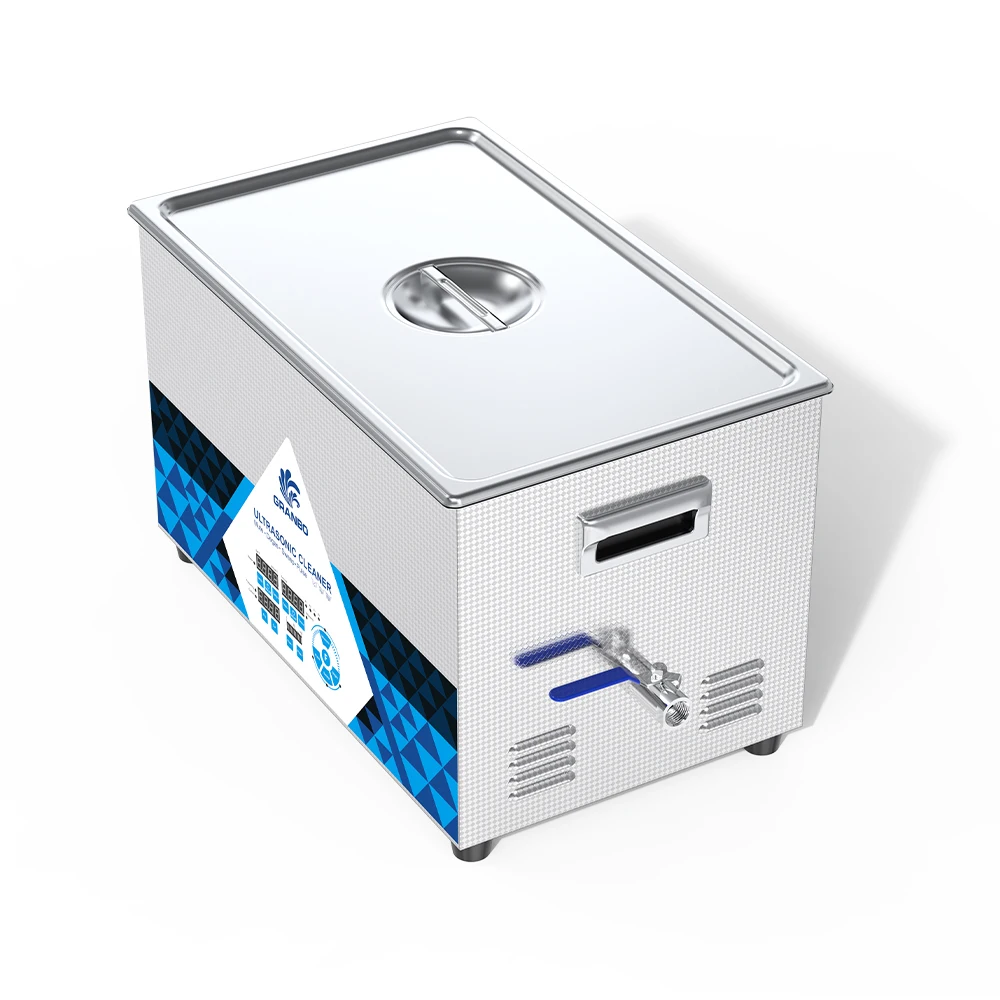 

Granbo 22L Ultrasonic Cleaner 700W 28/33/40KHz Industrial Continuous Running Digital Heating Cleaning Machine for Workshop