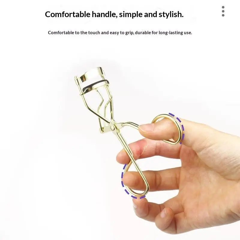 Rubber Pads Eyelash Curler Beginner's Curling Sunflower Eyelashes With An Eyelash Curler Carbon Steel Eyelash Curler Daily Make
