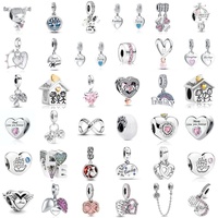 New 925 Silver Family Mum Infinity Love Dangle Charm Beads Dad Son Daughter Pendant Fit Original Bracelet Women DIY Jewelry Gift