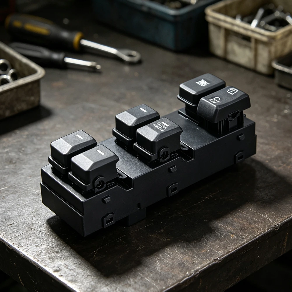 Electrical Window Regulator Front Left Switch For Daily Driving Use High Universality No Broken Damaged Repair