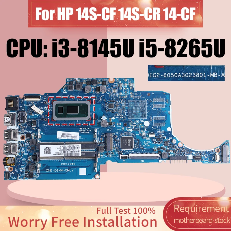 لوحة أم للكمبيوتر المحمول HP ، 6050A3023801 ، لوحة أم للكمبيوتر المحمول ، 14S-CF ، 14S-CR ، 14-CF ، i3-8145U ، i5-8265U ، L38212-601 ، L48651-601