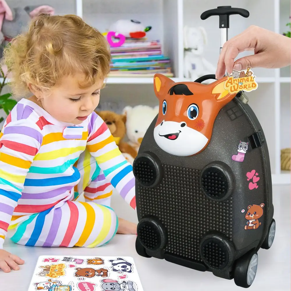 18 Inch Cartoons and Anime Travel Suitcases Child Boarding Suitcase Cute Kids' Luggage