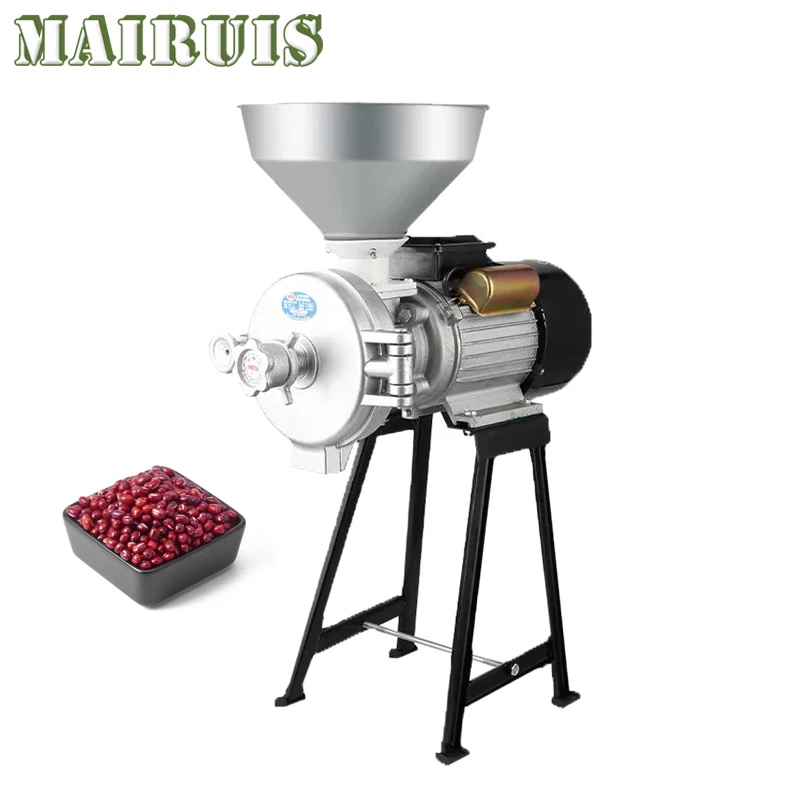 High Power Electric Feed Mill Wet And Dry Cereals Grinder Corn Grain Rice Coffee Wheat Flour Mill Grinding Machine