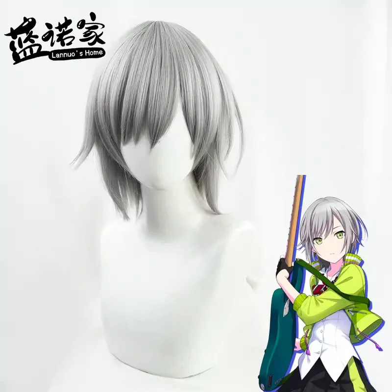 Anime Project SEKAI COLORFUL STAGE Hinomori Shiho Cos Cosplay Wig Halloween Carnival Party Props Synthetic Hair + Wig Cap