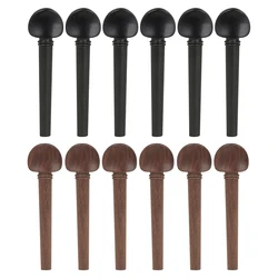 12 Pcs/Set Oud String Pegs Mahogany Ebony High Quality Oud Lute Tuning Shaft Replacement Parts Musical Instrument Accessories