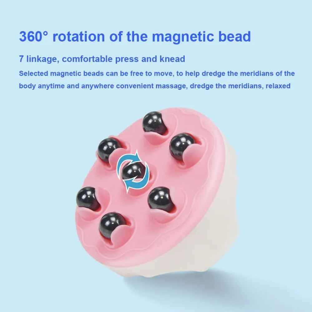 Body Care Dredge Channels Magnetic Beads Magnetic Ball Roller Tool Meridian Brush Seven Beads Massager Massage Tool