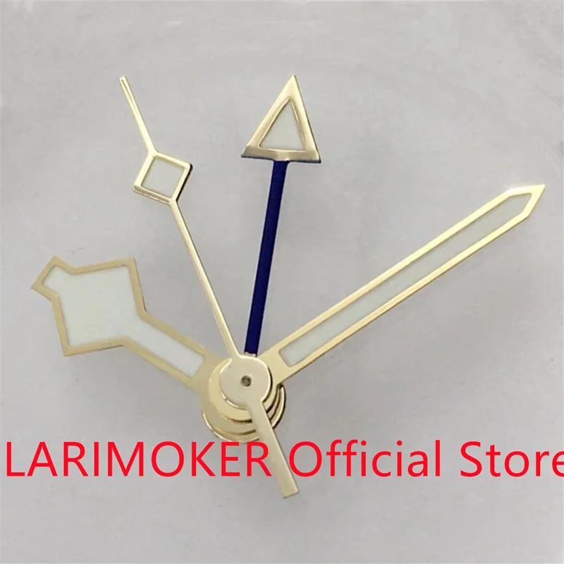 LARIMOKER High Quality 8mm*12mm*12.5mm*13mm GMT Watch Pointers With Green Luminous Suitable NH34 Movement Watch Accessories Part