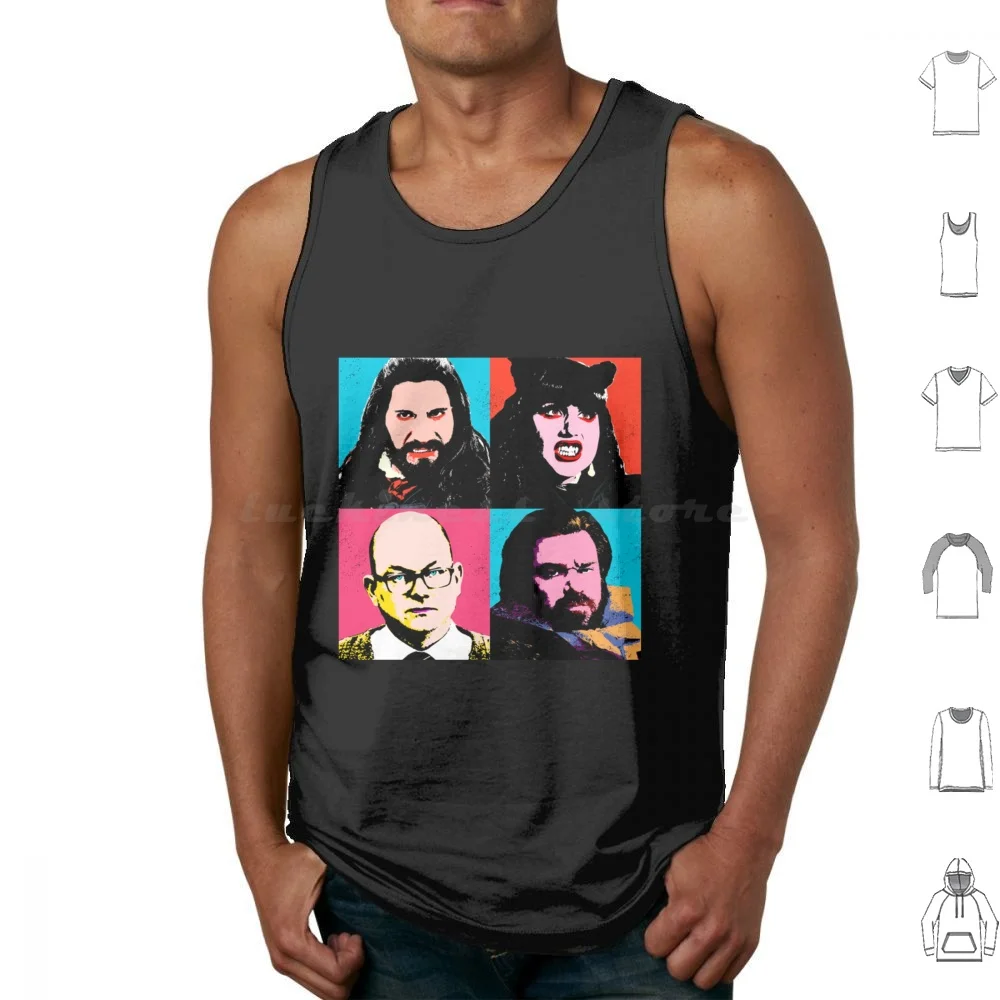What We Do In The Shadows Vampire Warhol Tank Tops Print Cotton What We Do In The Shadows Taika Waititi Horror What We Do