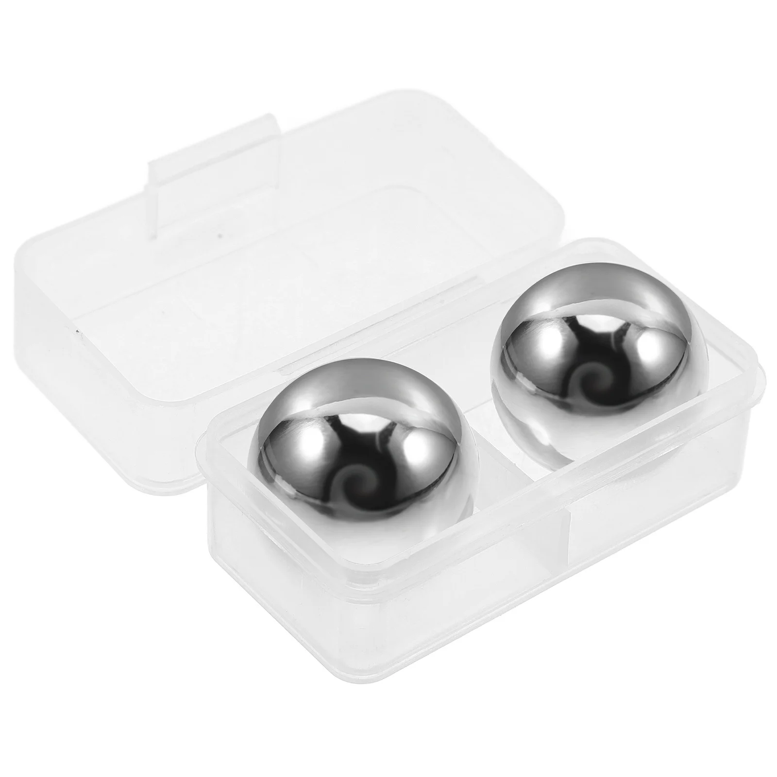 

2pcs Stainless Steel Whiskey Stones Reusable Chilling Balls For Drinks Non-Melting Ice Cubes Bar Tools Gift For Men Kitchen Bar