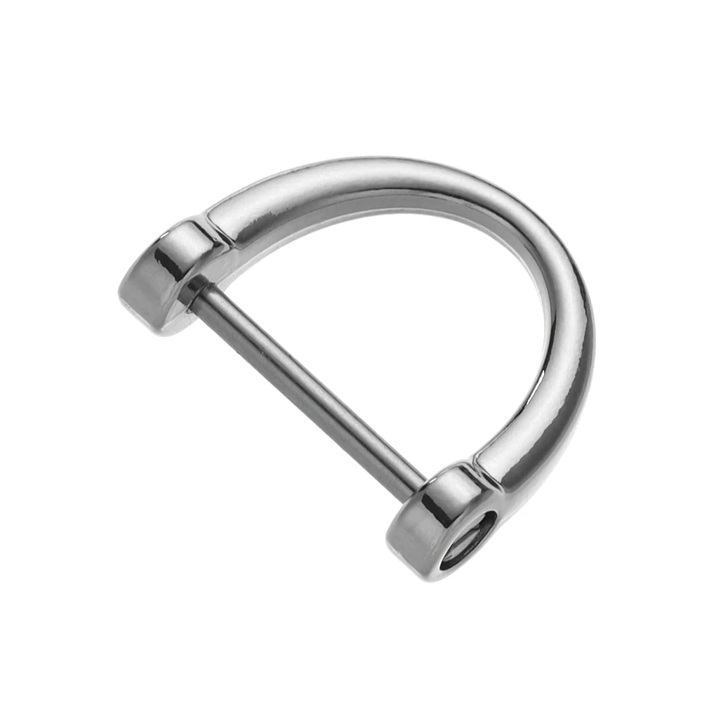 

Belt Handle Shoulder Webbing Buckle Bag Strap Accessories D Ring Buckle Open Screw Clasp Leather Craft