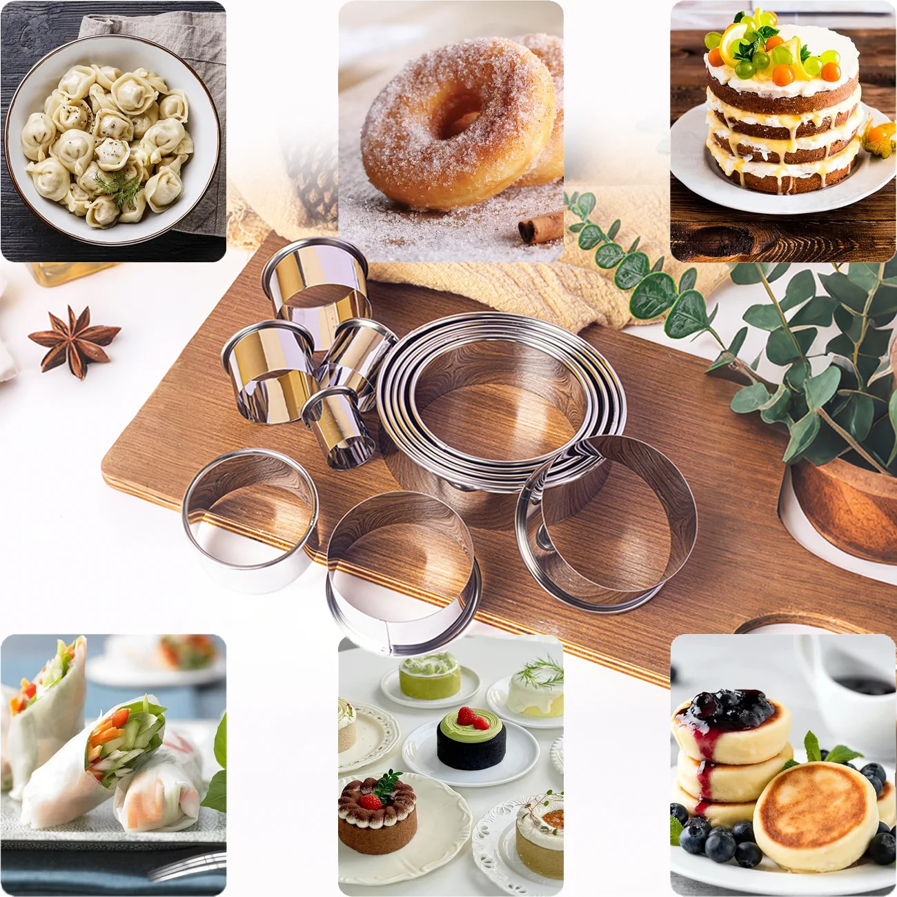 11/12PCS 쿠키 커터 세트, 스테인레스 스틸 롤드 - Cookie Cutter Set 리뷰 및 가격