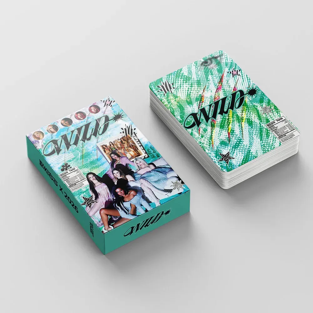 55pcs KATSEYE Support WILD 2 Merchandise LOMO Cards, KPOP Cat Eyes Girl Group Self-made Collectible Cards, Photo Cards image 5