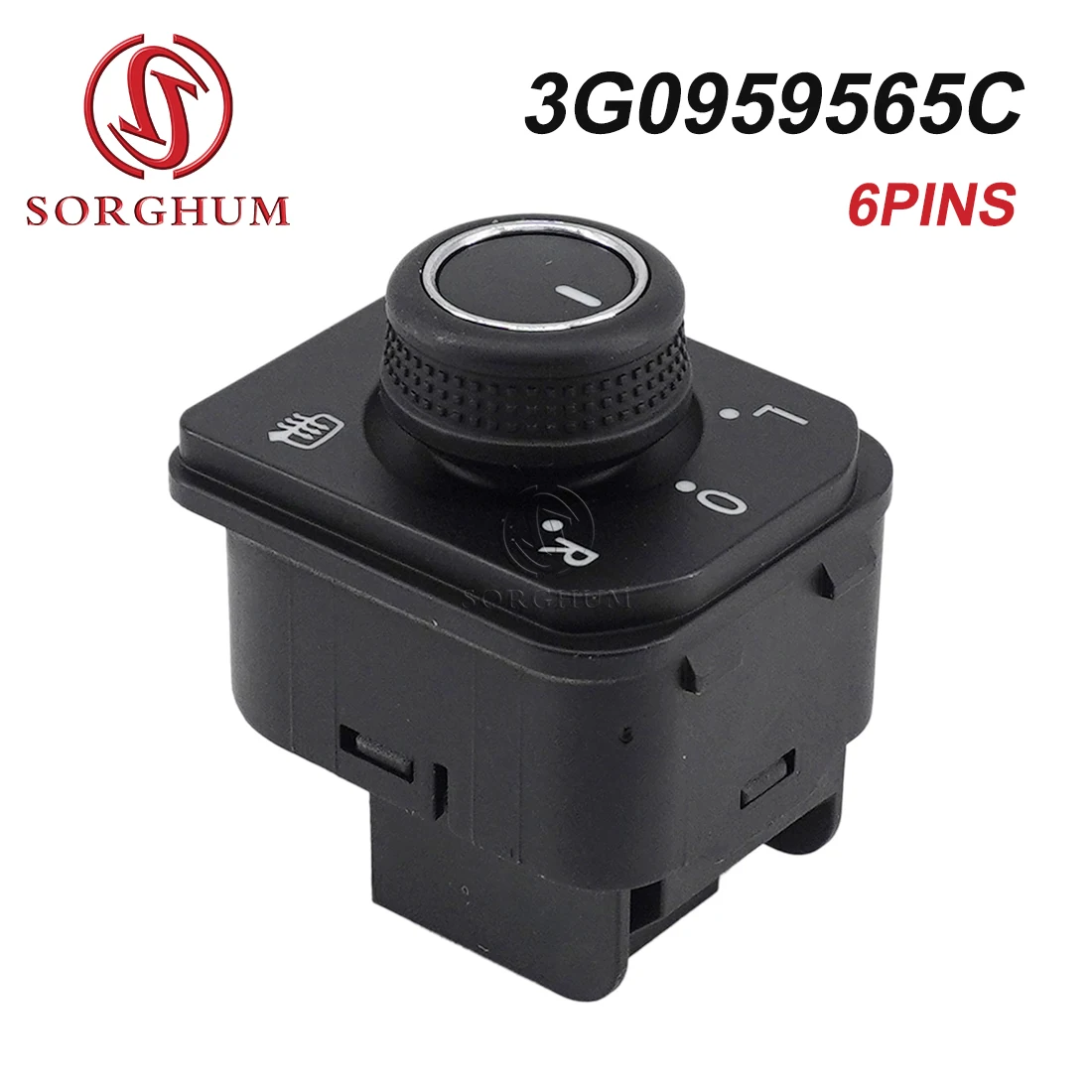 SORGHUM 5TD959565 3G0959565C Electric Side Rearview Mirror Adjust Switch Knob For Volkswagen Tiguan Seat Passat 2016 2017 2018