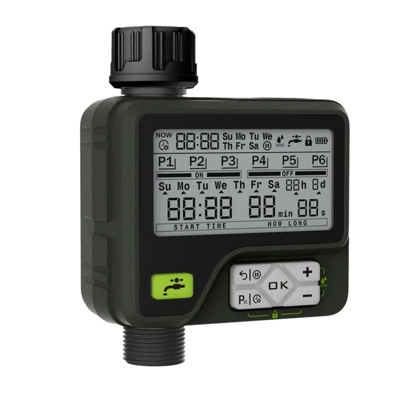 Automatic Garden Water Timer Outdoor Irrigation Watering Timer Controller with Rain Sensor Function