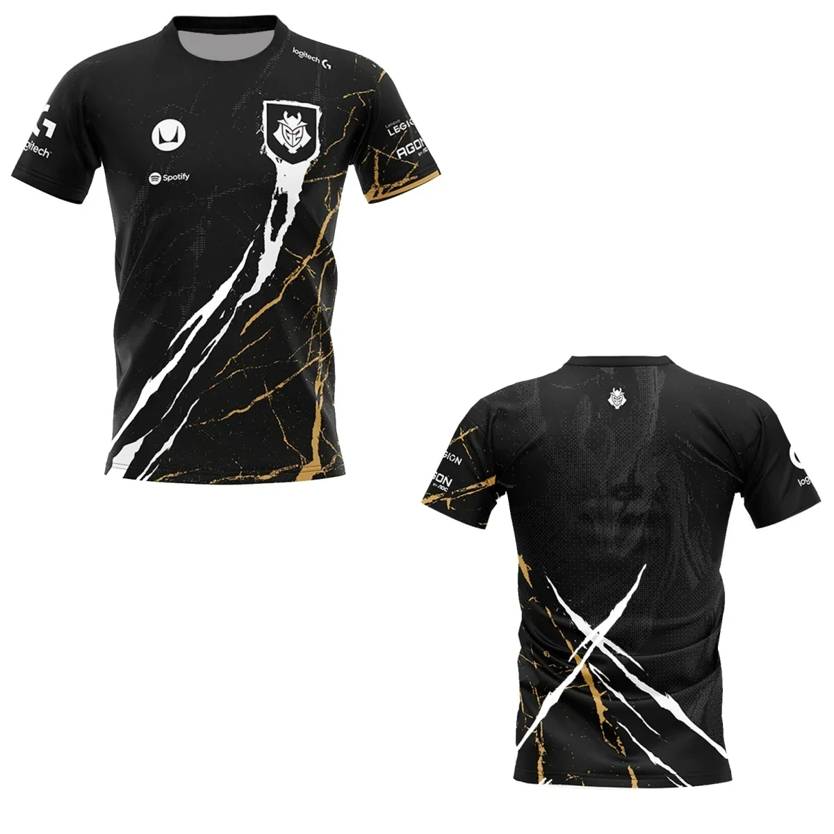 2024 New Summer G2 Sports Esports Game T-shirt National Team Uniform 3D Printed T Shirt O-Neck Breathable Sport Oversized Tops