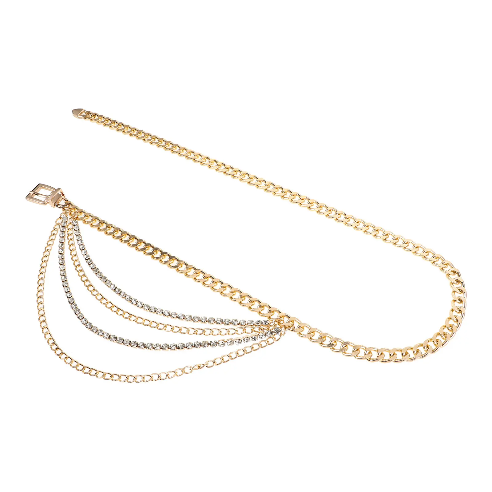 

Металлическая золотая цепочка на талию для женщин, декоративный пояс-цепочка для платья, украшение для тела, цепочка на живот для женщин