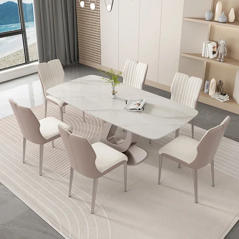 

Center Kitchen Dining Tables Marble Modern Dining Table Floor Apartment Office