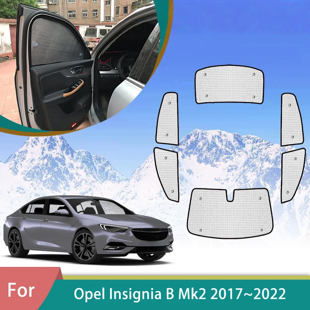 For Opel Insignia B MK2 Vauxhall ZB Holden Buick Regal Z18 2017-2022 Magnetic Window Curtains Sunshade Shading Privacy Shading