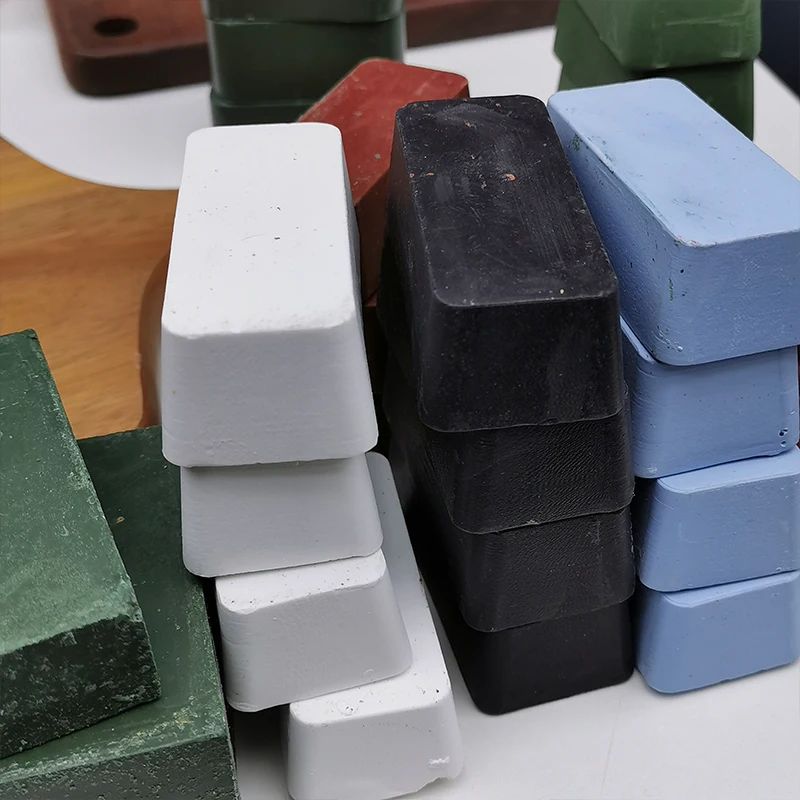 Green Polishing Paste Chromium Oxide Abrasive Metal Polishing Wax Grinding Compound for Stropping Leather view 3