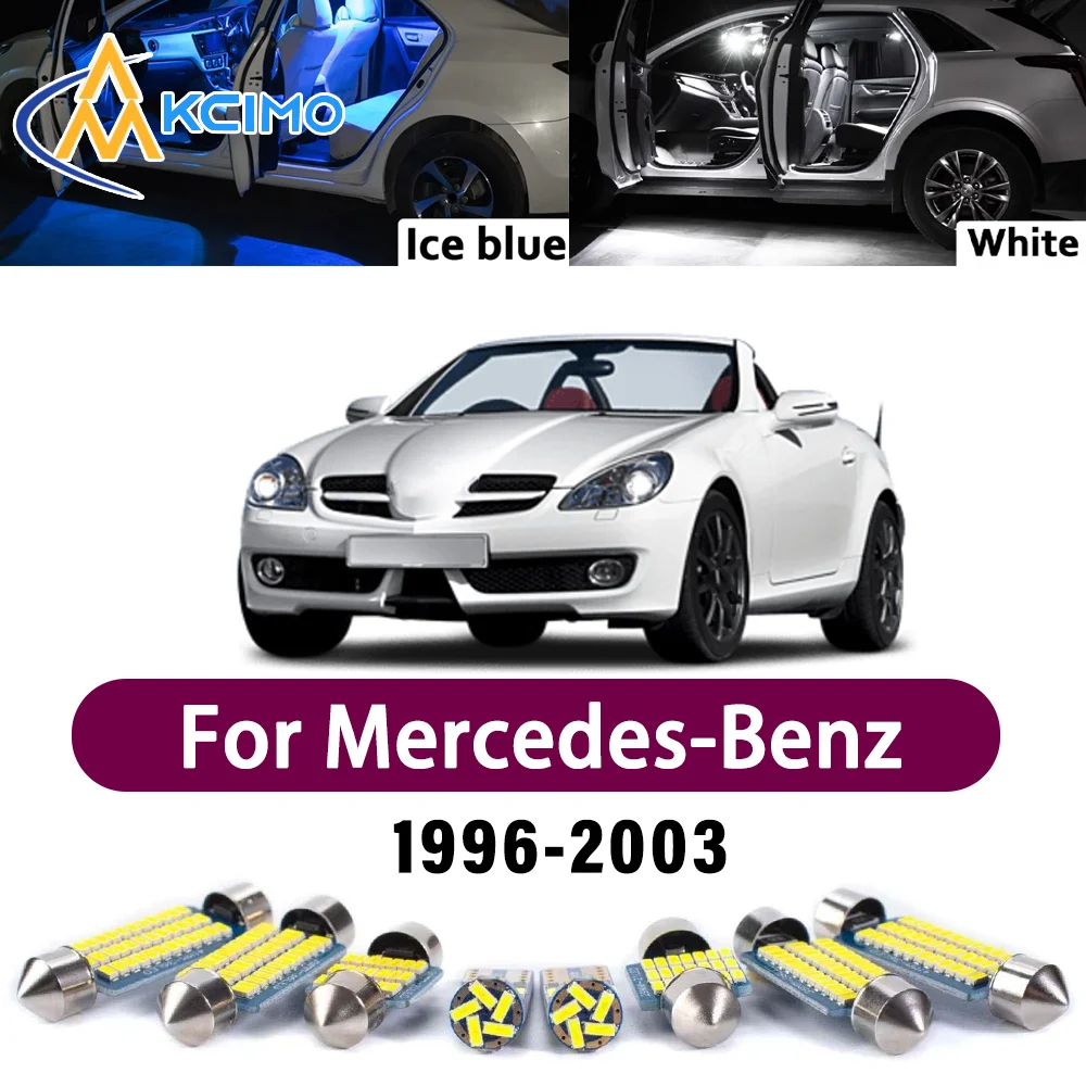 

Error Free LED Interior Light Kit for Mercedes-Benz SLK-Class 1996-2003 Premium Bright Dome Trunk Mirror Reading Lamps Canbus