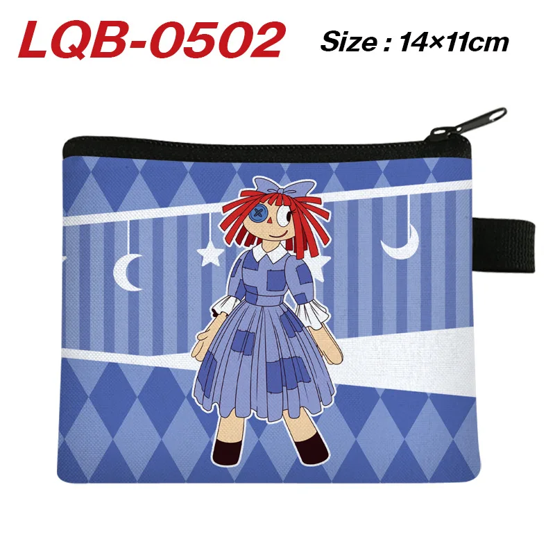 The Amazing Digital Circus Anime Peripheral Portable Card Pomni Jax Coin Fashion Storage Bag Birthday Gift view 4
