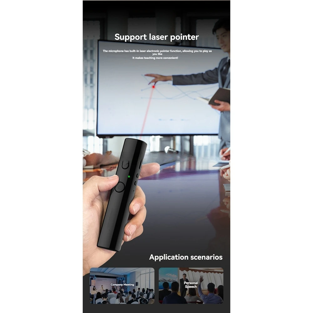 POP-lUHF Drahtlose Mikrofone Laserpointer Lavalier-Rauschunterdrückungsmikrofon mit Adapter für Konferenzen, Sprachen