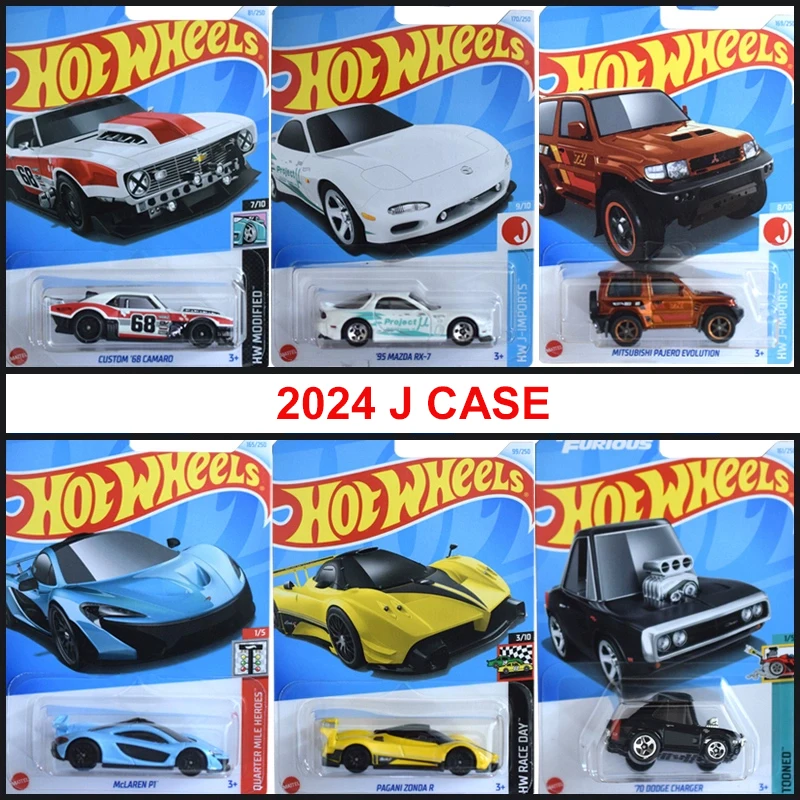 2024 J Hot Wheels автомобиль Let\'s Race литые 1/64 Игрушки для мальчиков Форсаж Dodge Charger Honda Мотоцикл McLaren автомобиль подарок