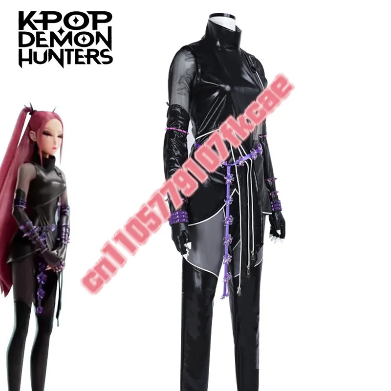 ZOEY 가죽 미라 코스튬 K팝 데몬 헌터즈 루미 코스프레 의상 상의 바지 풀세트 할로윈 소녀 애니메이션 무대 의상 맞춤 제작