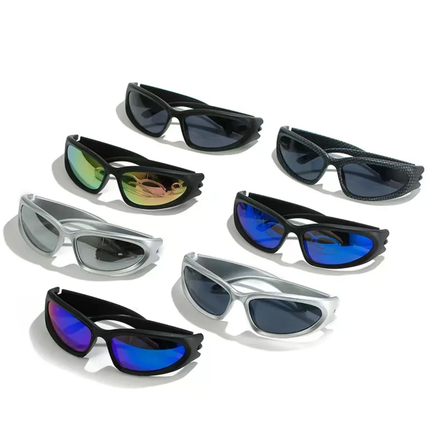 

Outdoor Sport Sunglasses Women 2000S Aesthetic Y2K Sun Glasses Men Vintage Shades Fashion Cool Punk Goggle UV400 Eyewear