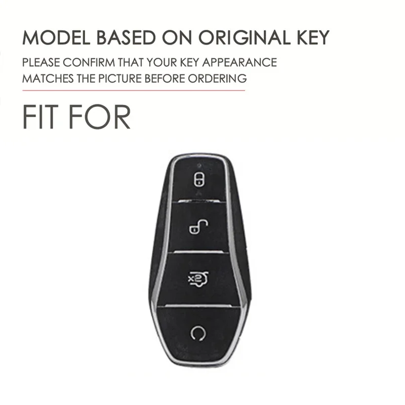 New 2024 2025 For Byd Shark 6 car key case Metal mecha key protection case Fob accessories