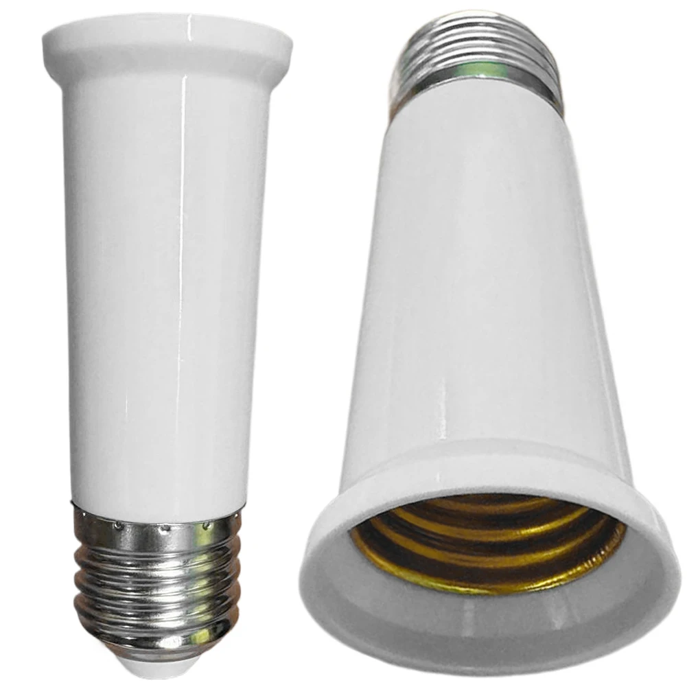 

Комплект из 2 удлинителей для цоколей E27/E26, переходник-удлинитель для лампочек E27/E26, коннектор для гостиной