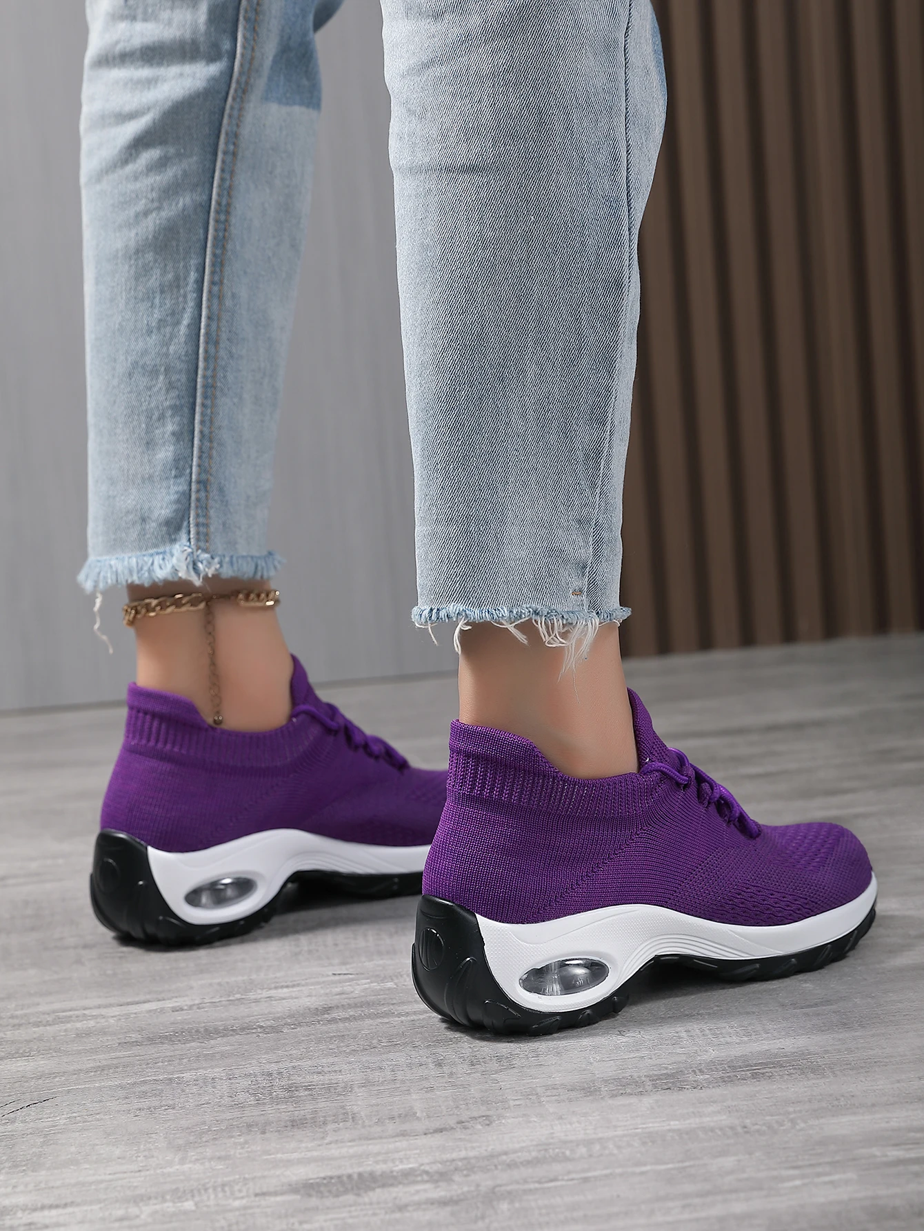 Running Sneakers Women Air Cushion Casual Shoes Outdoor Sneakers Gym Jogging Tennis Trainers Fashion Sport Lace Up Wedge Sports