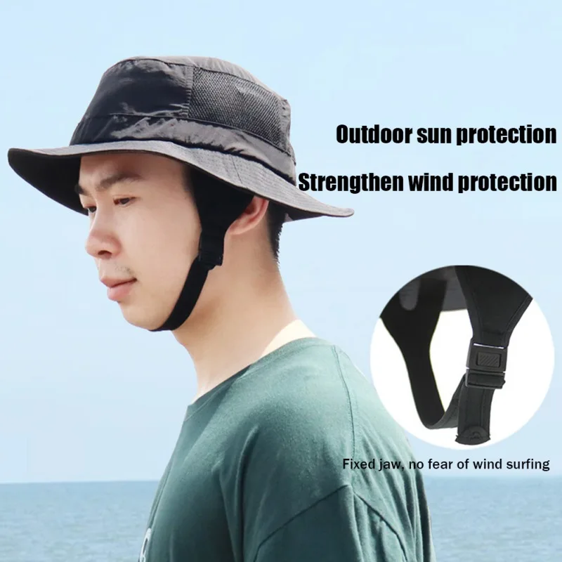 Wide-Brimmed Visor Foldable Hiking Fishing Hat Men\'S And Women\'S Upf50+ Surf Sun Protection Neck Fisherman Hat