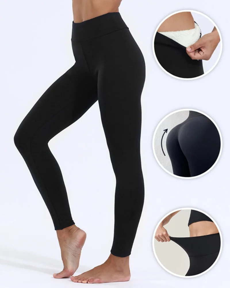 Seamless High Waist Thick Thermal Legging Fashion Winter Warm Female Tights Insulated Pantalon Pants Cold Resistant trousers