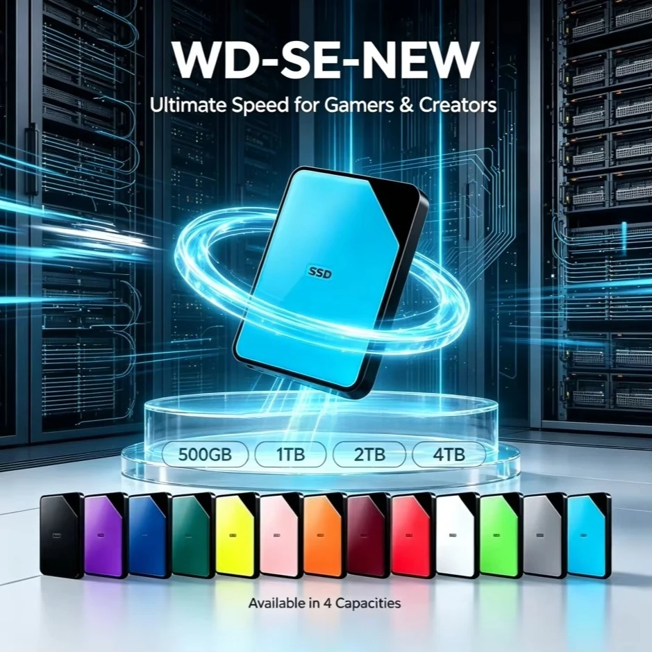Original NEW SE Purple / Blue / Gray Portable External Hard Drive High Speed Storage Disk for Mac Windows Laptop Desktop PC