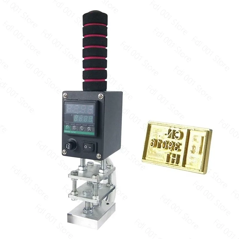 Handheld Hot Stamping Machine Hot Embossing Tool 500W Adjustable Temperature Handheld Copper Mold Hot Stamping Machine