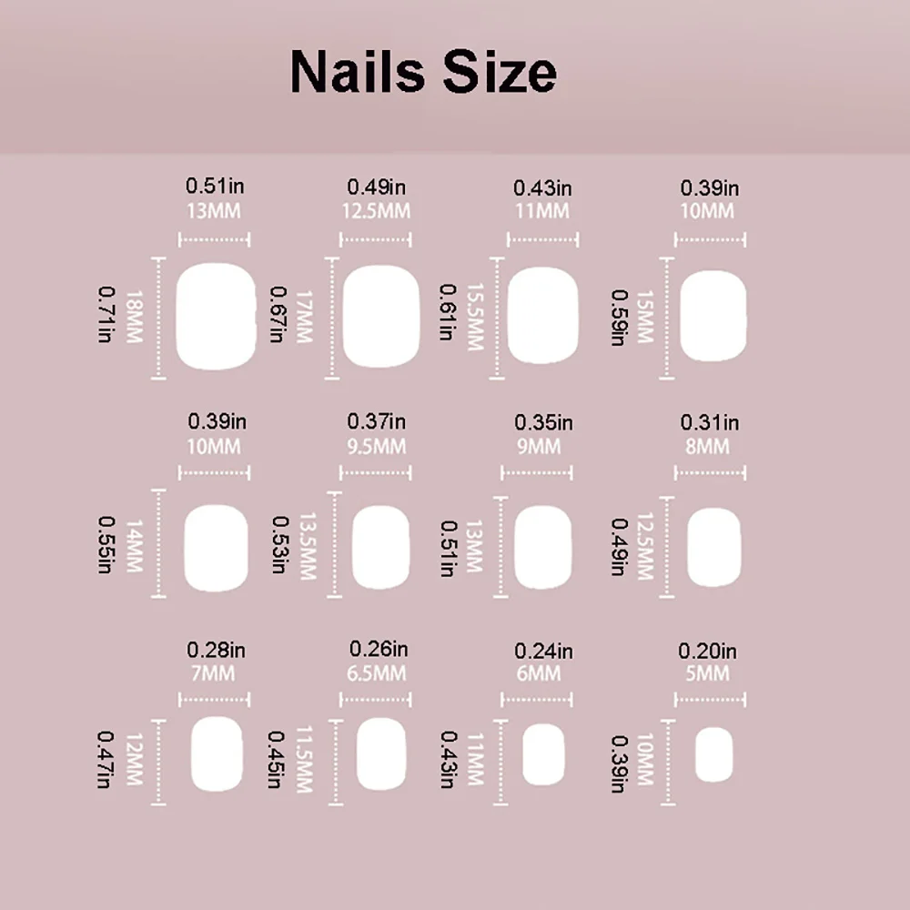 24pcs/set fake nails accessories glitter cat eyes short french square tips accessories press on acrylic false nail art supplies