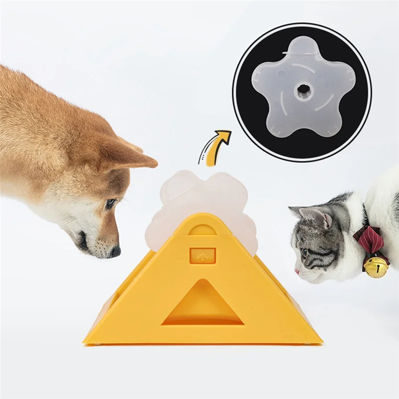 B08B-ألغاز تغذية الكلاب، وعاء كلب تفاعلي بطيء التغذية - لتخفيف القلق والتحكم بالملل لوعاء القطط