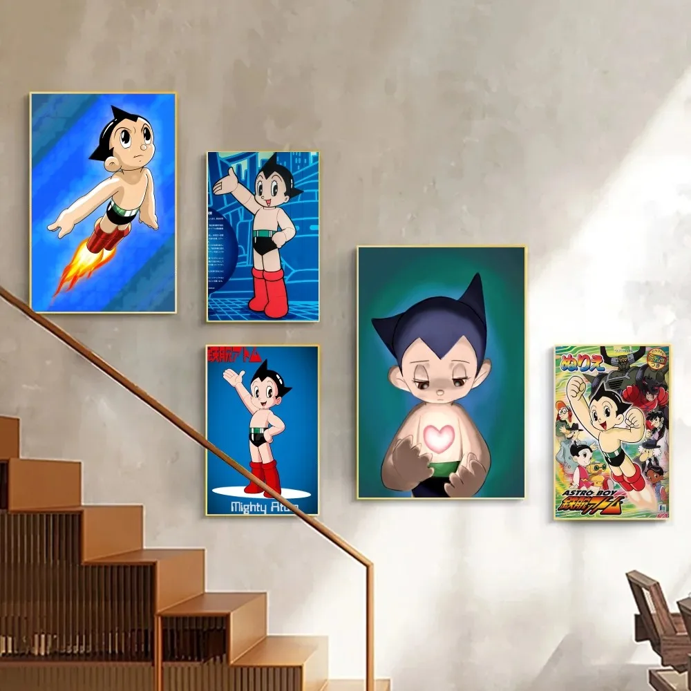 Anime-Astro Boy Poster Stickers Art Wall murales Decor Game Room Decor regali Kawaii HD Painting Cat Cars